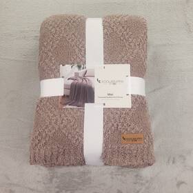 34785 Koolaburra By Ugg New Texture Feather Knit Throw Mai Cinder 50 X 70 Super Soft
