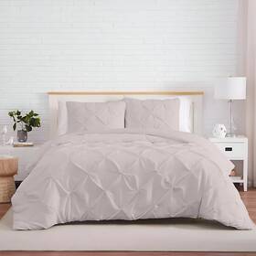 3newpltdco10silverck Kotton Culture 3 Pc King With Two Cases 03 - Light Grey No Comforter