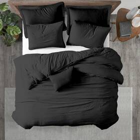 3ovrssolidco6greyck Kotton Culture 600 Thread Count 100% Oversized King With Two Cases Grey