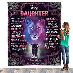 Koxhox 495252980066 To My Daughter Blanket From Mom Birthday Gifts For Adult Da