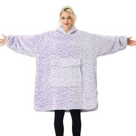 Uskt3002-48-271 Krifey Cozy Oversized Sherpa Hoodie Blanket For Women Men Birthday Gifts