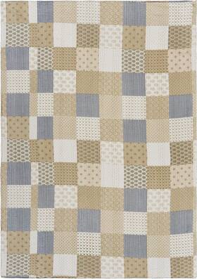 24a1160b849348 L.r. Resources Inc Throw Blanket Bohemian Hand Woven 50x60in Soft Patchwork Beige Winter Decor