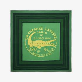21.345.000 Lacoste Graphic Crocodile Green Blanket Rectangular Mpn