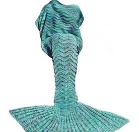 Laghcat 734869161021 Nwt Knitted Mermaid Tail Blanket Throw Sleeping Bag Snuggle
