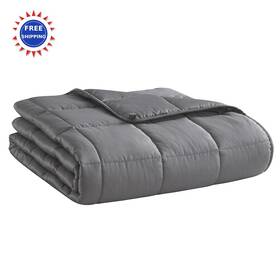Lagraty 758035915638 Weighted Blanket 60 X 80 20lbs Soft Thick Dark Grey 60x80-20lbs Queen Size Glass