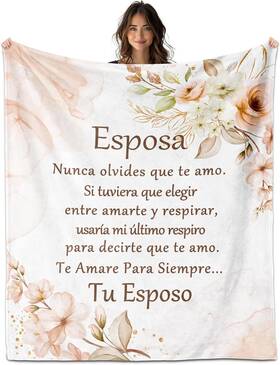 Laiord 313030739759 Regalo Para Mi Esposa Gifts For Wife In Spanish Birthday Blanket 60