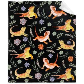 Lalabomb 496045349671 Bearded Dragons Blanket Dragon Themed Gifts Soft Plush Flannel Lizard