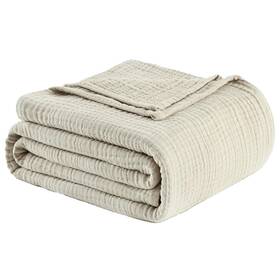 B0d62z49b3 Last Moda 100 Cotton Muslin Blanket Throw 108x90 Lightweight Breathable Summer
