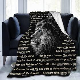 Launamren 313047766762 Bible Verse Blanket Christian Gifts 50x40inch - Religious Throw Soft L