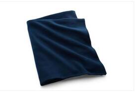 Lauren Ralph 600777467002 Closeout Classic Weave Blanket King - Navy Blue