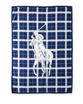 Lauren Ralph 886087423815 Home Oakwood Cotton 50 X 70 Throw 186 Navy