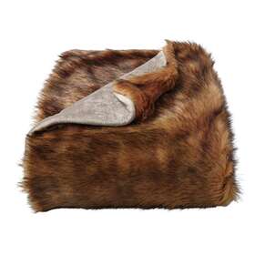 66hd-throw034 Lavish Home Throw Blanket Caramel Brown Fashion Faux Chinchilla Hypoallergenic