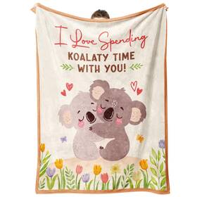 Qda37agtg0481 Leebbsin Koala Blanket Soft Flannel Throw 60ftx50ft Light Yellow Modern Cart