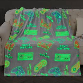 H425 Levens Gaming Blanket Gifts Toys For Boys - Glow In The Dark Game Controller Gamer T