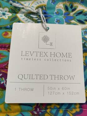 L71600qt Levtex Home Mackenzie - Quilted Throw -50x60 L71600qt Levtex Home Mackenzie - Quilted Throw -50x60