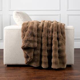 1796168 Life Comfort 60 Inch X 70 - Bubble Faux Fur Luxurious Throw Blanket Choose Color