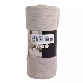 9428932 Life Comfort Reversible Cooling Throw 60 Inch X 70 - Gray