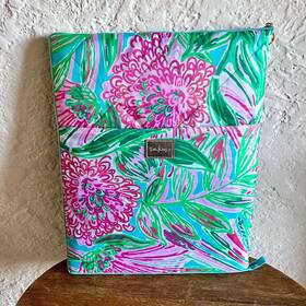 Lilly Pulitzer 825466142848 Packable Beach Outdoor Picnic Nylon Blanket Pink Coming In Hot
