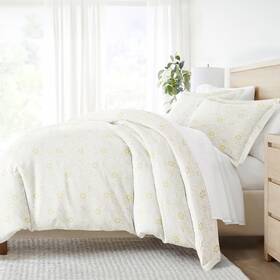 Lm-duv-15-2 Linen Market White Duvet Cover King King/california Spring Vines