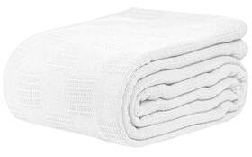 Linteum Textile Supply 097914106690 Hospital Thermal Snagless Spread Blanket 100% Cotton 74x100