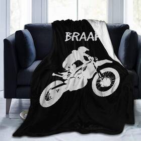 Lodisfoa 208482342706 Dirt Bike - Motocross Fleece Blanket Throw Lightweight Super Soft Coz
