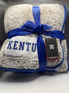 159-25f-1 Logo Brands 15925f1 Kentucky Frosty Fleece Throw Blanket Size 50x60