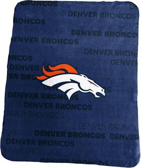 Logo Brands 806293668992 Nfl Denver Broncos Classic Fleece Blanket 50 Inch X 60