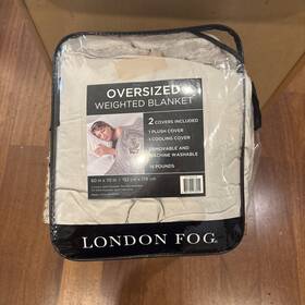 London Fog 894190078255 New Oversized 15 Pound Weighted Blanket 60x70