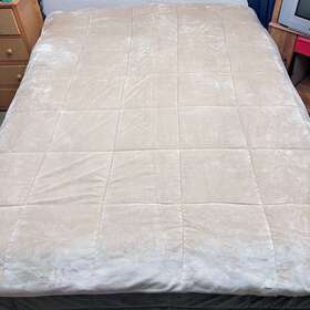 Hh0816 London Fog Super Soft Queen Size Down Alternative Comforter Fleece Blanket 90x90