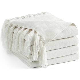 Lgb-c-s06 Long Create Chenille Throw Blanket For Couch 50 Inch X 60 Soft Cozy Throws With Fringe Tasse