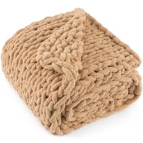 Lgb-h-l04 Long Create Chunky Knit Throw Blanket 60 Inch X 80 100% Handmade With Soft Chenille Yarn 6