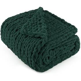 Lgb-h-l18 Long Create Chunky Knit Throw Blanket 60 Inch X 80 100% Handmade With Soft Cheni