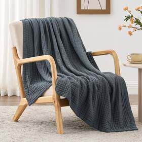 C-usa23a1cmtdcg2tw Loves Cabin 6 Layer 100% Cotton Muslin Blanket 60 Inch X80 Twin For Couch Bed