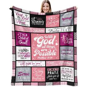 Lseomio 759154508763 Christian Gifts For Women Blanket 60 Inch X50 Religious Inspirational Spiritual G