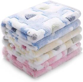 Tz-iuyl240-elph-l Luciphia 1 Pack 3 Blankets Super Soft Fluffy 41x31 Inch Of Blue/pink/yellow