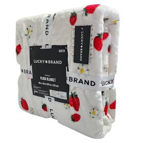 Lucky Brand 646760253470 Queen Size Spring Floral Garden Cozy Plush Blanket 90x90in Multi