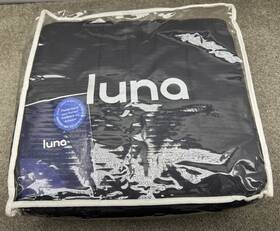 Bo85d8rzby Luna Weighted Blanket 15lb 60 Inch X 80 Queen Soft 100% Cotton Heavy Grey