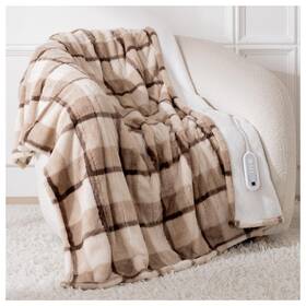 Rsbp5060 Lunahush Heated Blanket Electric Throw 50 Inch X 60 Luxury Faux Rabbit Fur With