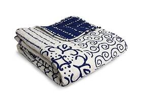 Lush Decor 848742026489 Monique Throw 50 X 60-inch Blue By