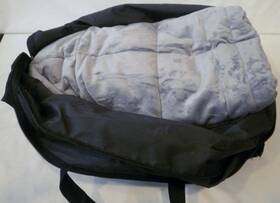 157516 Luxome Weighted Integrated Minky Blanket 15 Lbs
