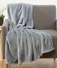 Comin18ju070485 Luxurious Softness Extra Comfy Velvet Throw Blanket 50 X 60 Heather Grey