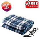 Lv12vhb Unbranded Electric Heated Fleece Blanket Blue Plaid For 8371525806050