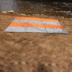Ly-bpcb-orange-grey Sunnydaze Decor Lightweight Nylon Pocket Blanket For Camping 815008021601