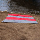 Ly-bpcb-red-grey Sunnydaze Decor Lightweight Nylon Pocket Blanket For Camping 815008021595