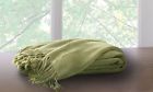 M-bc-green Marcini Bamboo Fiber Cotton Throw Blanket Green 654367438565