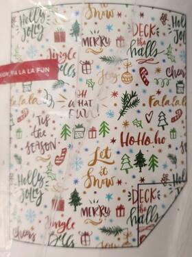 Macys 651896699399 New / Sealed Christmas Fa La Fun Fleece Throw 50 Inch X 60 Holiday Cozy