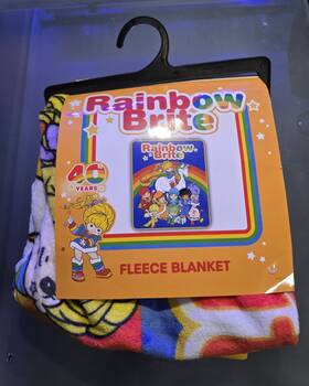 Mad Engine 197772058572 50 Inch X 60 Rainbow Brite Fleece Blanket Throw 40th Anniversary