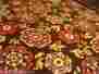 2-ply-52 Made-new-2-ply-52 Handcrafted Paisley Fleece No-sew Blanket Hand X 82 Brown Pink Yellow