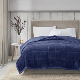 Madison Park 086569221766 Twin Cozy Blanket Heiq Smart Temperature Plush To Microfiber Revers