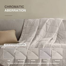 Madison Park 675716482183 Windom Lightweight Down Alternative Blanket With Satin Trim